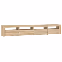 vidaXL TV cabinets with LED Lights Multi Colours 240x35x40 cm/270x35x40 cm - sonoma oak, 240 x 35 x 40 cm - Additional view 7