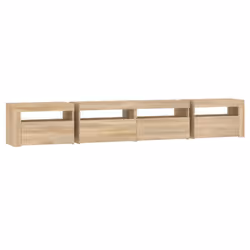 vidaXL TV cabinets with LED Lights Multi Colours 240x35x40 cm/270x35x40 cm - sonoma oak, 240 x 35 x 40 cm - Additional view 8