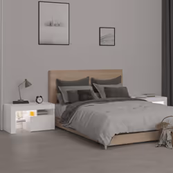 VidaXL 3152770 nightstand/bedside table White - Additional view 4