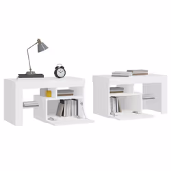 VidaXL 3152770 nightstand/bedside table White - Additional view 6