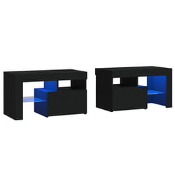 VidaXL 3152771 nightstand/bedside table Black