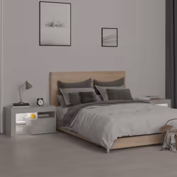 VidaXL 3152773 nightstand/bedside table Concrete colour - Additional view 4
