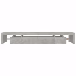 vidaXL TV Cabinet with LED Lights Media Unit TV Stand TV Unit Hifi Cabinet - concrete grey, 260 x 36.5 x 40 cm - Additional view 9