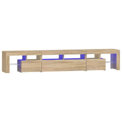 vidaXL TV Cabinet with LED Lights Media Unit TV Stand TV Unit Hifi Cabinet - sonoma oak, 230 x 36.5 x 40 cm