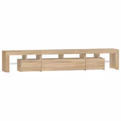vidaXL TV Cabinet with LED Lights Media Unit TV Stand TV Unit Hifi Cabinet - sonoma oak, 230 x 36.5 x 40 cm - Additional view 7