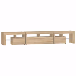 vidaXL TV Cabinet with LED Lights Media Unit TV Stand TV Unit Hifi Cabinet - sonoma oak, 230 x 36.5 x 40 cm - Additional view 8