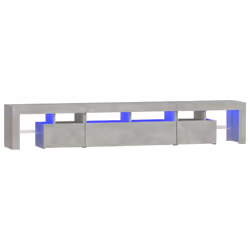 vidaXL TV Cabinet with LED Lights Media Unit TV Stand TV Unit Hifi Cabinet - concrete grey, 230 x 36.5 x 40 cm - Additional view 2