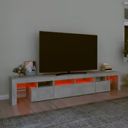 vidaXL TV Cabinet with LED Lights Media Unit TV Stand TV Unit Hifi Cabinet - concrete grey, 230 x 36.5 x 40 cm - Additional view 5