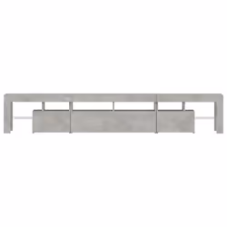 vidaXL TV Cabinet with LED Lights Media Unit TV Stand TV Unit Hifi Cabinet - concrete grey, 230 x 36.5 x 40 cm - Additional view 9