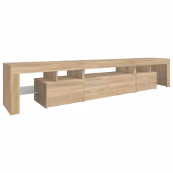 vidaXL TV Cabinet with LED Lights Media Unit TV Stand TV Unit Hifi Cabinet - sonoma oak, 215 x 36.5 x 40 cm - Additional view 6