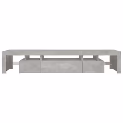 vidaXL TV Cabinet with LED Lights Media Unit TV Stand TV Unit Hifi Cabinet - concrete grey, 215 x 36.5 x 40 cm - Additional view 9