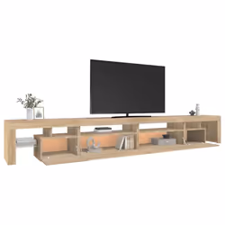 vidaXL TV Cabinet with LED Lights Media Unit TV Stand TV Unit Hifi Cabinet - sonoma oak, 290 x 36.5 x 40 cm - Additional view 5