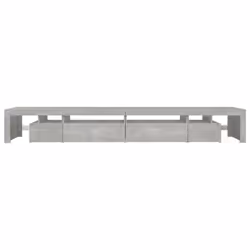 vidaXL TV Cabinet with LED Lights Media Unit TV Stand TV Unit Hifi Cabinet - concrete grey, 290 x 36.5 x 40 cm - Additional view 8