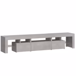 vidaXL TV Cabinet with LED Lights Media Unit TV Stand TV Unit Hifi Cabinet - concrete grey, 200 x 36.5 x 40 cm - Additional view 7