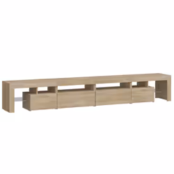 ) vidaXL TV Cabinet with LED Lights Media Unit TV Stand TV Unit Hifi Cabinet - sonoma oak, 260 x 36.5 x 40 cm (4 pcs - Additional view 7