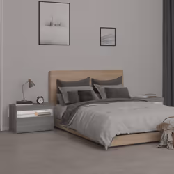 VidaXL 3152829 nightstand/bedside table Oak - Additional view 4