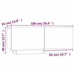 VidaXL 3152832 nightstand/bedside table Oak - Additional view 5