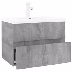 vidaXL Sink Cabinet with Built-in Basin Grey Sonoma Engineered Wood Sink Unit - Additional view 2