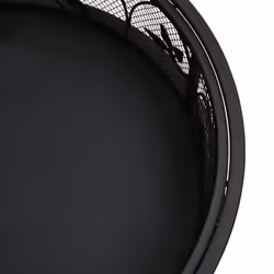 vidaXL Fire Pit Fire Bowl Outdoor Fireplace Patio Heater with Poker XXL Steel - Additional view 4