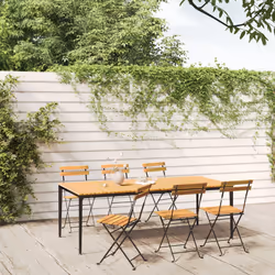 VidaXL 3152106 outdoor chair Terrace Acacia wood, Steel