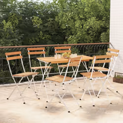 VidaXL 3152108 outdoor chair Terrace Acacia wood, Steel