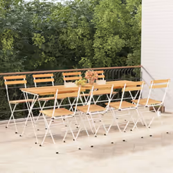 VidaXL 3152109 outdoor chair Terrace Acacia wood, Steel