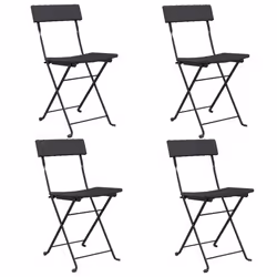 VidaXL 3152112, Terrace, Polyrattan, Steel, Black, 110 kg, 400 mm, 450 mm