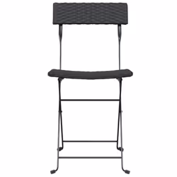 VidaXL 3152112 outdoor chair Terrace Polyrattan, Steel Black - Additional view 4