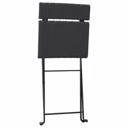 VidaXL 3152113 outdoor chair Terrace Polyrattan, Steel Black - Additional view 4
