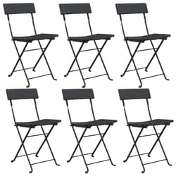VidaXL 3152114 outdoor chair Terrace Polyrattan, Steel Black