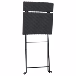 VidaXL 3152114 outdoor chair Terrace Polyrattan, Steel Black - Additional view 5