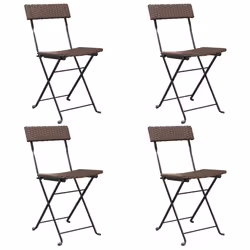 VidaXL 3152116, Terrace, Polyrattan, Steel, Brown, 110 kg, 400 mm, 450 mm