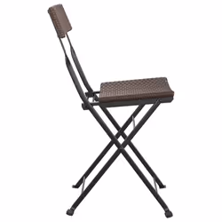 VidaXL 3152117 outdoor chair Terrace Polyrattan, Steel Brown - Additional view 6