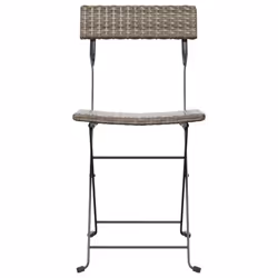 VidaXL 3152119 outdoor chair Terrace Polyrattan, Steel Grey - Additional view 4