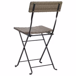 VidaXL 3152119 outdoor chair Terrace Polyrattan, Steel Grey - Additional view 7