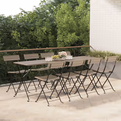 VidaXL 3152120 outdoor chair Terrace Polyrattan, Steel Grey