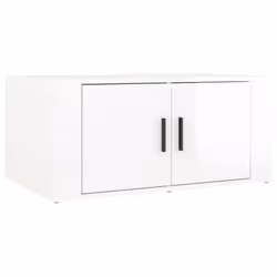 vidaXL Coffee Table Engineered Wood Home Side Accent End Table Multi Colours - high gloss white
