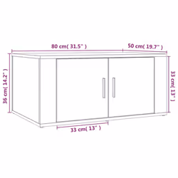vidaXL Coffee Table Engineered Wood Home Side Accent End Table Multi Colours - high gloss white - Additional view 8