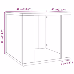 VidaXL 816548 nightstand/bedside table Concrete colour - Additional view 8