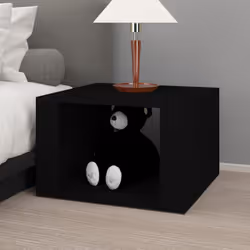 vidaXL Bedside Table Engineered Wood Nightstand Couch Table Multi Colours - black - Additional view 2