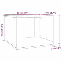 VidaXL 816558 nightstand/bedside table Oak - Additional view 8
