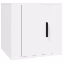 vidaXL Wall Mounted TV Cabinet Hanging TV Stand TV Unit Entertainment Centre - white, 40 x 34.5 x 40 cm/ 2 pcs - Additional view 4