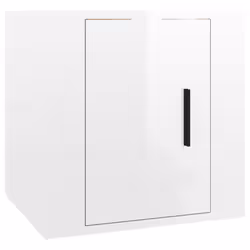 vidaXL Wall Mounted TV Cabinet Hanging TV Stand TV Unit Entertainment Centre - high gloss white, 40 x 34.5 x 40 cm/ 2 pcs - Additional view 4
