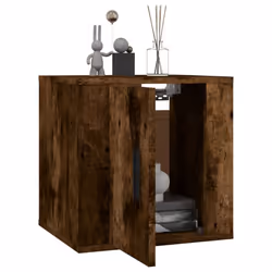 vidaXL Wall Mounted TV Cabinet Hanging TV Stand TV Unit Entertainment Centre - smoked oak, 40 x 34.5 x 40 cm/ 1 pcs - Additional view 2