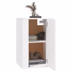 vidaXL Wall Mounted TV Cabinet Hanging TV Stand TV Unit Entertainment Centre - white, 40 x 34.5 x 60 cm/ 2 pcs - Additional view 2