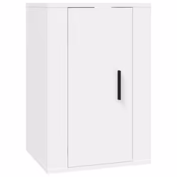 vidaXL Wall Mounted TV Cabinet Hanging TV Stand TV Unit Entertainment Centre - white, 40 x 34.5 x 60 cm/ 2 pcs - Additional view 4