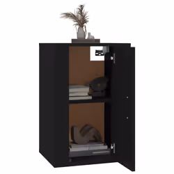 vidaXL Wall Mounted TV Cabinet Hanging TV Stand TV Unit Entertainment Centre - black, 40 x 34.5 x 60 cm/ 2 pcs - Additional view 2