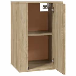 vidaXL Wall Mounted TV Cabinet Hanging TV Stand TV Unit Entertainment Centre - sonoma oak, 40 x 34.5 x 60 cm/ 2 pcs - Additional view 7