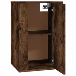 vidaXL Wall Mounted TV Cabinet Hanging TV Stand TV Unit Entertainment Centre - smoked oak, 40 x 34.5 x 60 cm/ 2 pcs - Additional view 7