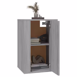 vidaXL Wall Mounted TV Cabinet Hanging TV Stand TV Unit Entertainment Centre - grey sonoma, 40 x 34.5 x 60 cm/ 2 pcs - Additional view 2